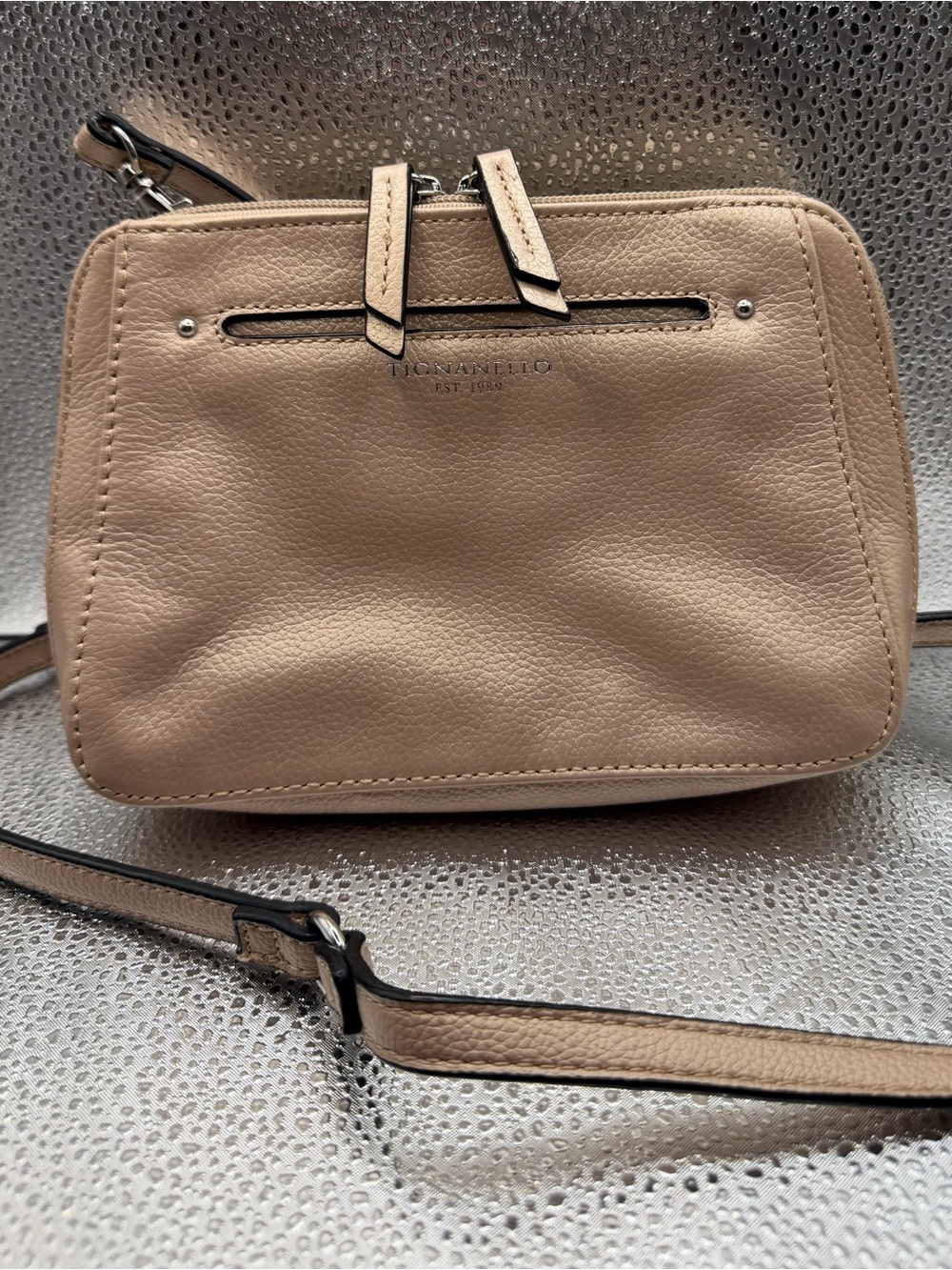 Tignanello Bella Small Leather Crossbody & Belt Bag – Rose Gold / Nude